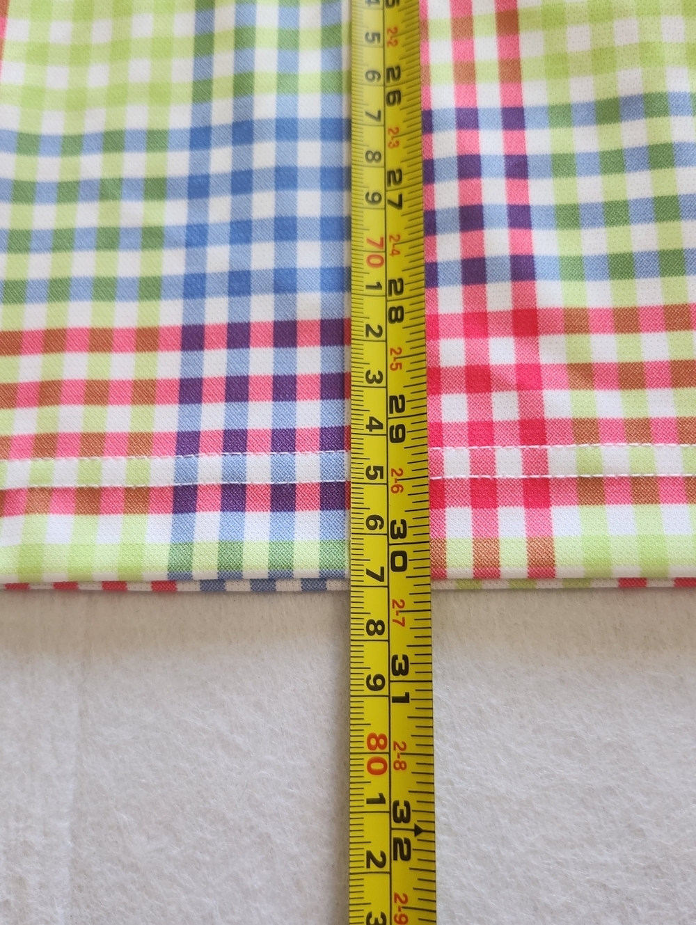 Izod Multicolor Plaid Golf Polo with Light Blue Collar Size Xlarge - Picture 9 of 12